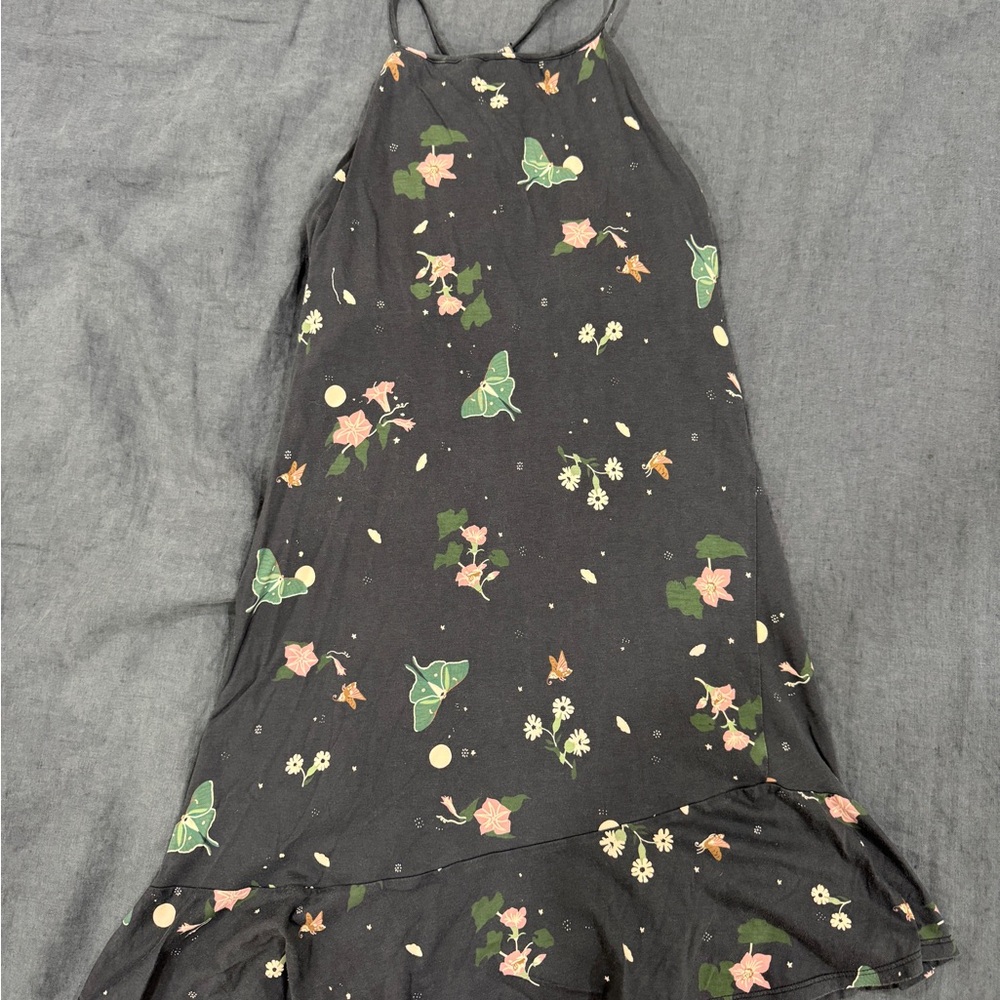 Patagonia halter dress Luna moth print
